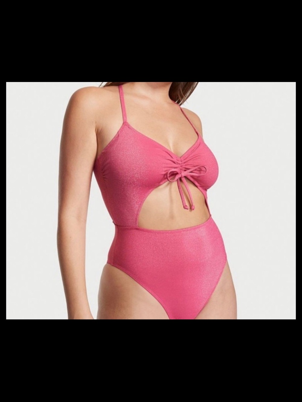 Victoria's Secret Pink Cutout One-Piece Swimsuit